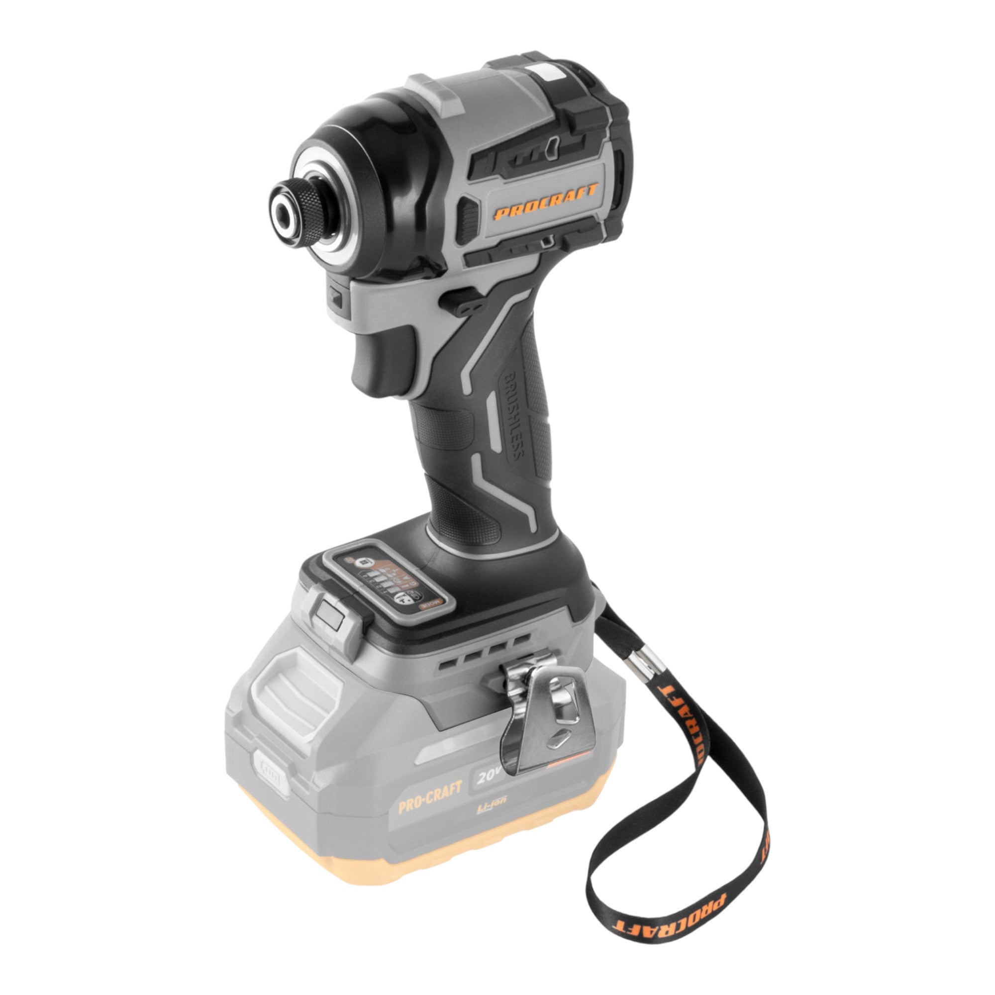 Procraft Industrial ID20Abb Akku Schlagschrauber 20 V 180 Nm 1/4" Solo - ohne Akku, ohne Ladegerät