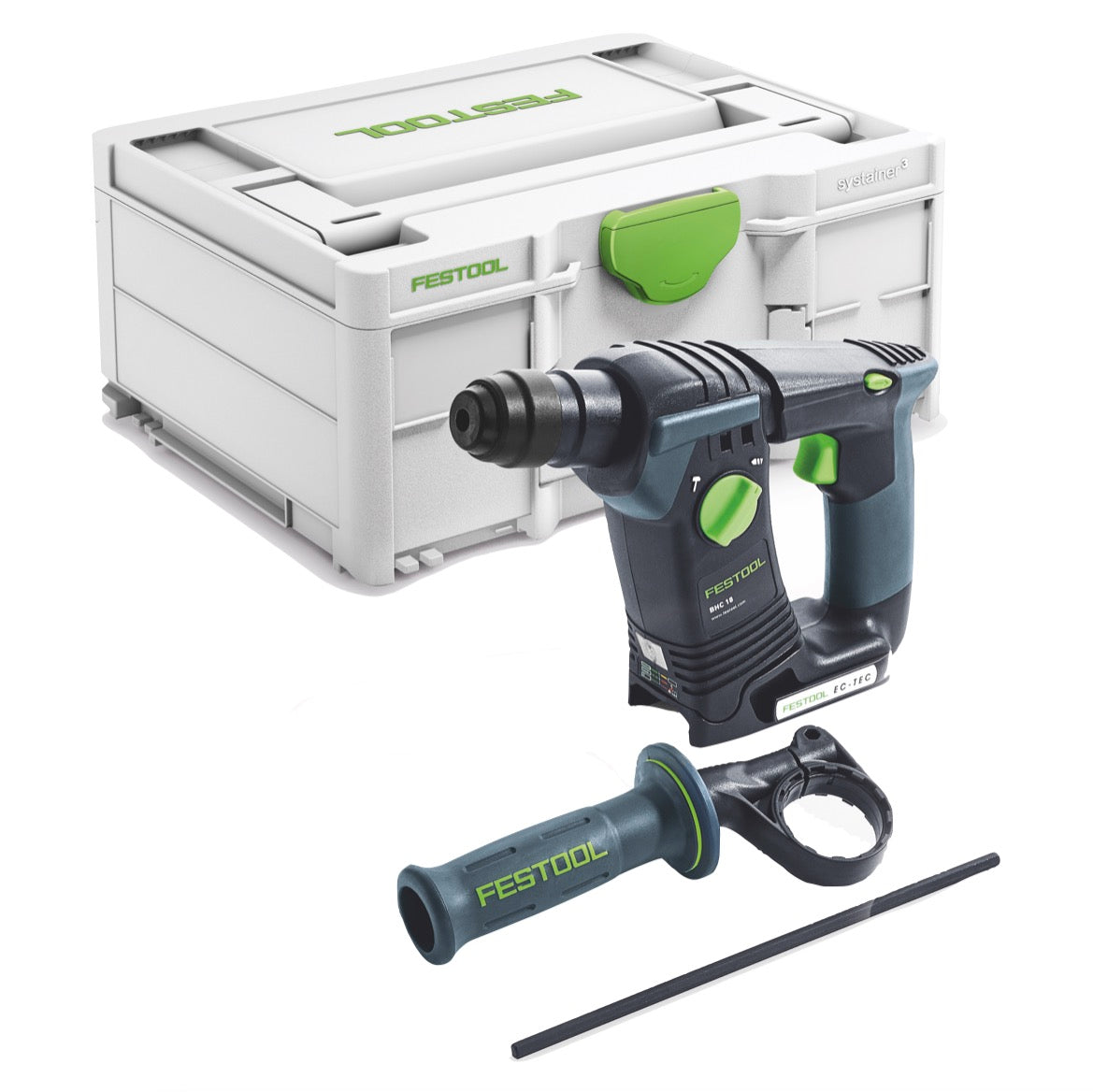 Festool BHC 18-Basic Akku Bohrhammer 18 V 1,8 J SDS Plus Brushless ( 577600 ) + Systainer - ohne Akku, ohne Ladegerät ( Nachfolger von 576511 )