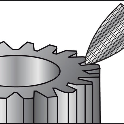 RUKO Frez trzpieniowy SPG Ø 10 mm Długość główki 20 mm Ø trzpienia 6 mm ( 4000602868 )