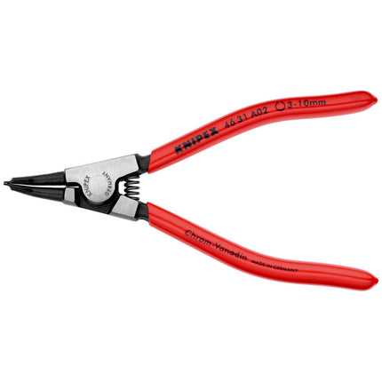 Szczypce do pierścieni osadczych KNIPEX A 02 do wałków Ø 3 - 10 mm ( 4000810036 )