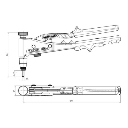 Zestaw nitonakrętek GESIPA 156 sztuk ( 4000813093 )