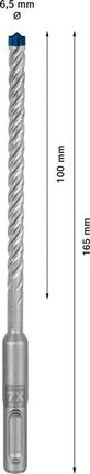 Wiertarka udarowa BOSCH Expert SDS-7X Ø 6,5 mm długość robocza 100 mm 165 mm ( 4000909931 )