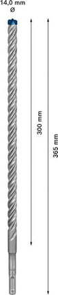 BOSCH Młotowiertarka Expert SDS-7X Ø 14,0 mm Długość robocza 300 mm Długość 365 mm ( 4000909958 )