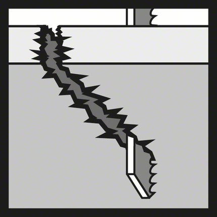 Brzeszczot do wyrzynarki BOSCH T 1044 DP Precision for Wood L.250mm podziałka zębów 4mm ( 8000346003 )