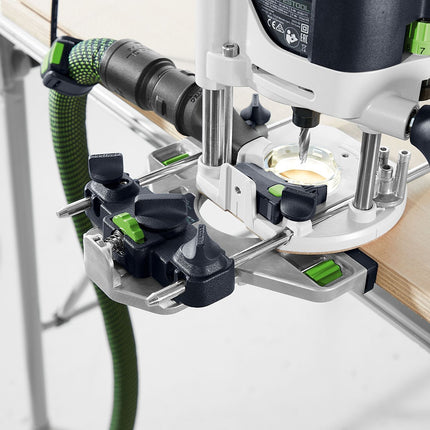 Festool OF 1010 REBQ-FS-Set + Box Oberfräse 1010 W 55 mm Hub ( 578053 ) + Fräser Set + Führungsschiene + Systainer