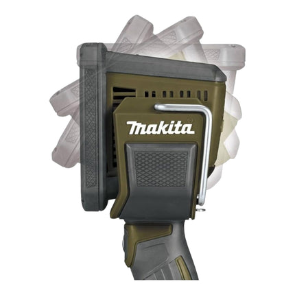 Makita DML 812 SM1 akumulatorowy reflektor ręczny 18 V 1250 lm LED Olive Green Outdoor Adventure Special Edition + 1x akumulator 4,0 Ah + ładowarka