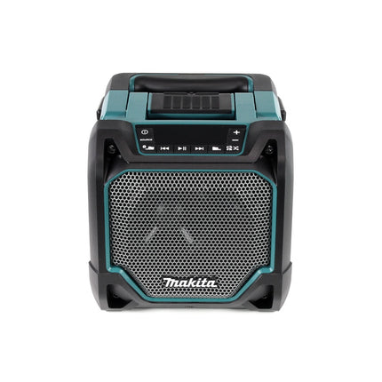 Makita DMR 202 F1 Baustellen Lautsprecher 18V - für Akku- und Netzbetrieb, mit Bluetooth-Funktion, AUX-Anschluss, USB-Port, LCD Display + 1x 3,0 Ah Akku - ohne Ladegerät - Toolbrothers