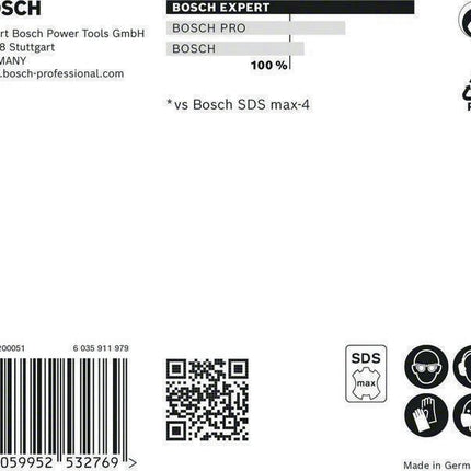 BOSCH Hammerbohrer Expert SDS max-8X Ø 12 mm Arbeits-L.400 mm L.540 mm ( 4000909888 )