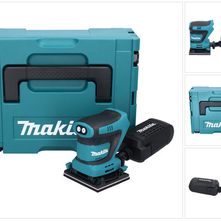 Makita DBO 480 ZJ akumulatorowa szlifierka oscylacyjna 18 V 112 x 102 mm + Makpac - bez akumulatora, bez ładowarki