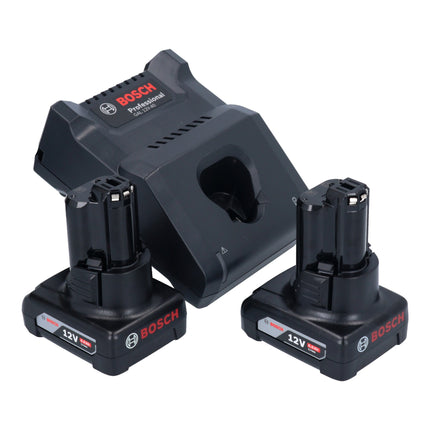 Bosch GWG 12V-50 S Profesjonalna akumulatorowa szlifierka prosta 12 V 6 mm bezszczotkowa + 2x akumulator 6,0 Ah + ładowarka