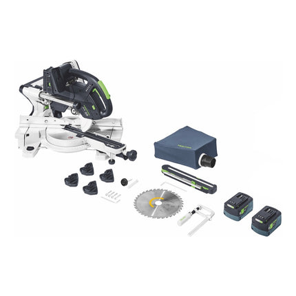 Festool KSC 60 EB-Basic KAPEX akumulatorowa piła poprzeczna 18 V / 36 V 216 mm bezszczotkowa + 2x akumulator 5,0 Ah - bez ładowarki