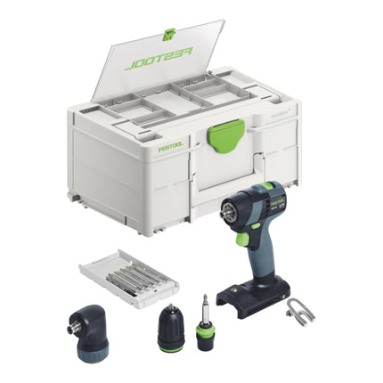 Festool TXS 18-Basic-Set akumulatorowa wiertarko-wkrętarka 18 V 40 Nm bezszczotkowa + 1x akumulator 4,0 Ah + szybka ładowarka + systainer