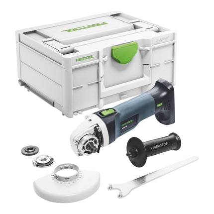 Festool AGC 18-125 EB-Basic akumulatorowa szlifierka kątowa 18 V 125 mm bezszczotkowa + 2x akumulator 4,0 Ah + szybka ładowarka + systainer