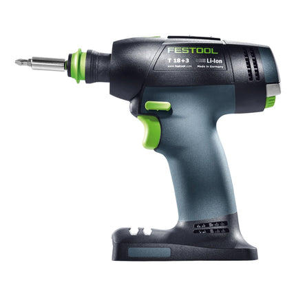 Festool T 18+3 Basic akumulatorowa wiertarko-wkrętarka 18 V 50 Nm bezszczotkowa + 2x akumulator 4,0 Ah + szybka ładowarka + systainer