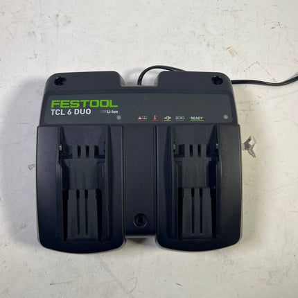 Festool TCL 6 DUO Doppel Schnellladegeraet 10 8 V 18 V Leicht Gebraucht 1 - toolbrothers