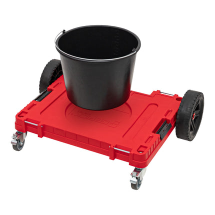 Platforma transportowa Qbrick System ONE 2.0 Allterrain RED Ultra HD 750 x 542 x 223 mm 120 kg z metalowymi kołami skrętnymi i hamulcem