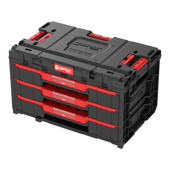 Qbrick System ONE Drawer 3 Toolbox 2.0 Toolbox 587 x 380 x 340 mm 27 l z trzema szufladami