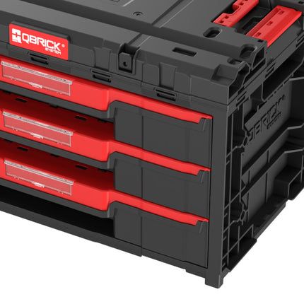 Qbrick System ONE Drawer 3 Toolbox 2.0 Toolbox 587 x 380 x 340 mm 27 l z trzema szufladami
