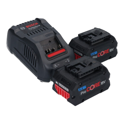Odkurzacz akumulatorowy Bosch GAS 18V-12 MC Professional BITURBO Brushless + 2x akumulator ProCore 5,5 Ah + szybka ładowarka + akcesoria