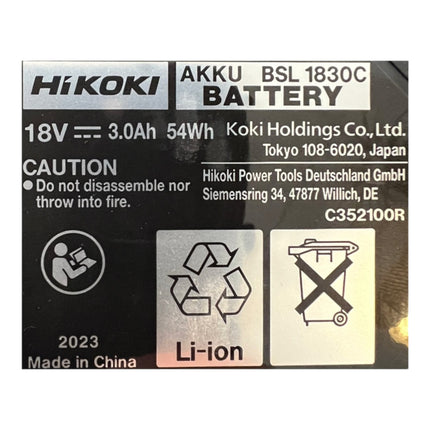Akumulator Hikoki BSL1830C 18 V 3,0 Ah / 3000 mAh Li-ion ( 339783 )