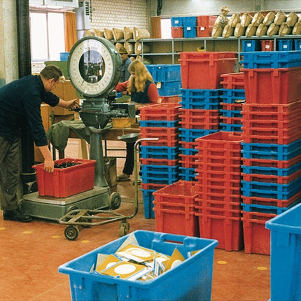 Obrotowy pojemnik do sztaplowania ( 9000446942 ) PP szary