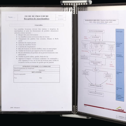 Uchwyt ścienny Tarifold ( 9000492071 ) 10 tablic ekspozycyjnych lakierowanych A4