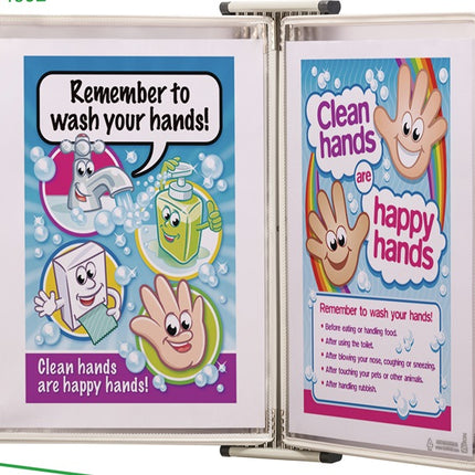 Uchwyt ścienny Tarifold ( 9000492071 ) 10 tablic ekspozycyjnych lakierowanych A4