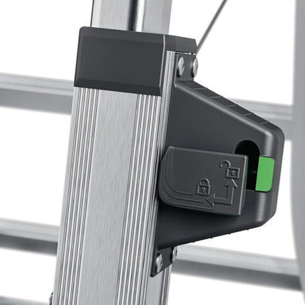 Drabina Hailo D100 Topline ( 9000463145 ) Stopnie aluminiowe 2 x 4 - 2 x 6 teleskopowe