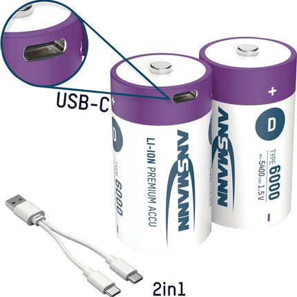 Ogniwo akumulatorowe Ansmann ( 4000876126 ) 1,5 V 5400 mAh