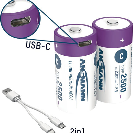 Ogniwo akumulatorowe Ansmann ( 4000876125 ) 1,5 V 2300 mAh