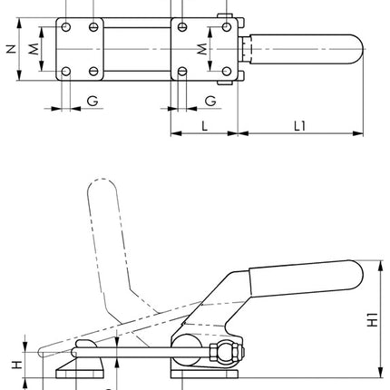 Zacisk blokujący AMF nr 6849PH ( 4000604390 ) Rozmiar 5 ciężki