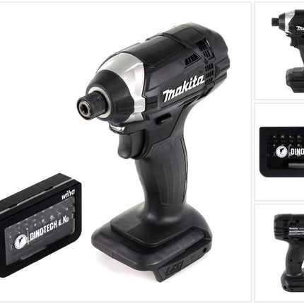 Makita DTD 152 Z B 18 V Li-Ion Akku Schlagschrauber 1/4" Sonderausgabe in schwarz + Wiha Bit Set 31 tlg. Bitbox - ohne Akku, ohne Ladegerät, ohne Koffer - Toolbrothers