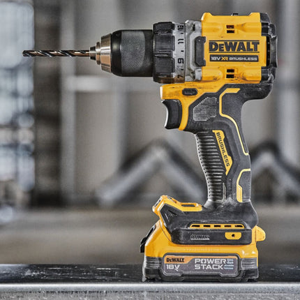 Akumulatorowa wiertarko-wkrętarka DeWalt DCD 800 N 18 V 90 Nm bezszczotkowa + 1x akumulator Powerstack 1,7 Ah - bez ładowarki