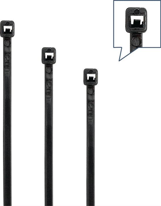 Zestaw opasek kablowych ( 4000900889 ) 500 sztuk czarny