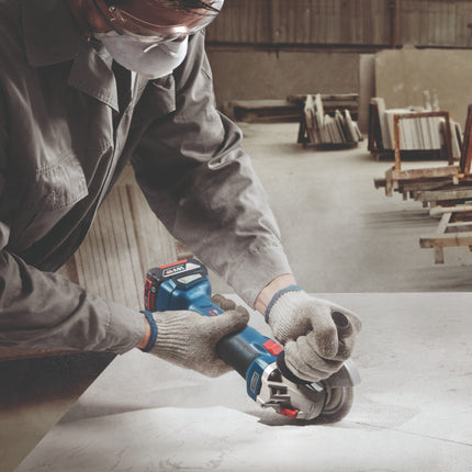 Bosch GWS 18V-10 Profesjonalna akumulatorowa szlifierka kątowa 18 V 125 mm bezszczotkowa + 1x akumulator 5,0 Ah - bez ładowarki