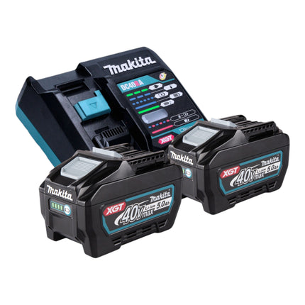 Makita BO 003 CGT201 Akumulatorowa szlifierka oscylacyjna 40 V maks. 125 mm skok 3,0 mm Bezszczotkowa + 2x akumulator 5,0 Ah + ładowarka + Makpac