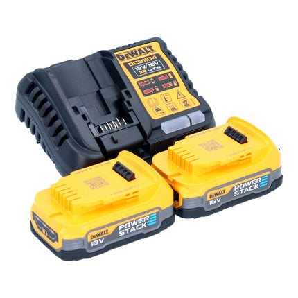 DeWalt DWH 161 E2 Akumulatorowy odkurzacz uniwersalny 18 V 0,21 l bezszczotkowy + 2x akumulator Powerstack 1,7 Ah + ładowarka