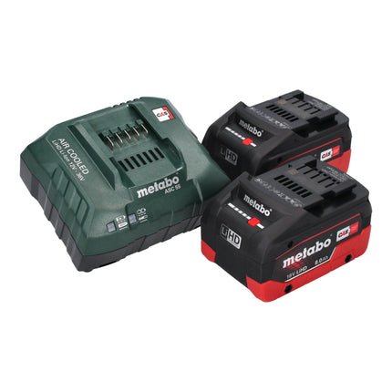 Metabo RW 18 LTX 120 Mieszadło akumulatorowe 18 V 40 l pojemność mieszania 2x akumulator LiHD 8,0 Ah + ładowarka