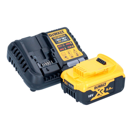 Akumulatorowa szlifierka kątowa DeWalt DCG 412 P1T 18 V 125 mm + 1x akumulator 5,0 Ah + ładowarka + TSTAK