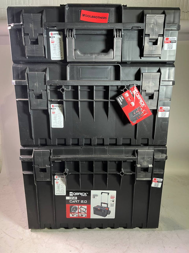 Qbrick System ONE 2.0 Technology Set No 1 Zestaw wózek narzędziowy + ONE 200 2.0 Technology + ONE 350 2.0 Technology + ONE Cart 2.0 IP66 105,4 l 640 x 440 x 900 mm