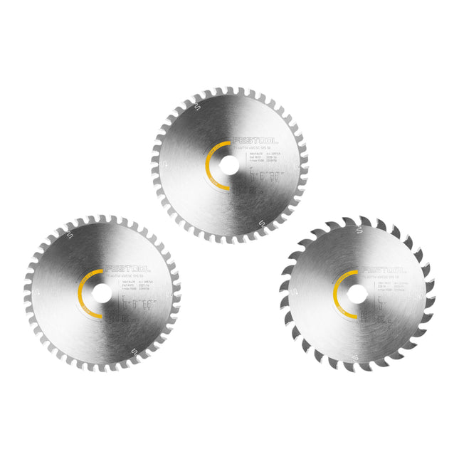 Festool KSB SORT 3 W 168x1 8 Kreissaegeblatt Set 168 x 1 8 mm 578566 fuer TS 60 K TSV 60 K CSC SYS 50 0 - toolbrothers