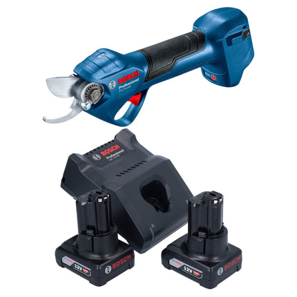 Bosch Pro Pruner Professional Akku Astschere 12 V 2x Akku 6 0 Ah Ladegeraet 0 - toolbrothers