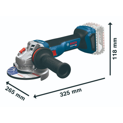 Bosch GWS 18V 11 Professional Akku Winkelschleifer 18 V 125 mm 06019N4100 Solo ohne Akku ohne Ladegeraet 4 - toolbrothers