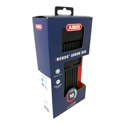ABUS BORDO BIG 6000K 120 Faltschloss 120 cm Laenge mit Halter 1 - toolbrothers