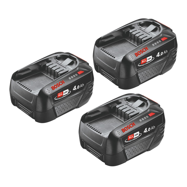 Bosch 3x PBA 18V 4 0Ah W C Akku 18 V 4 0 Ah POWER FOR ALL 3x 1600A011T8  0 - toolbrothers