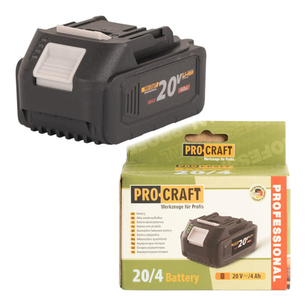 Procraft 20 4 Akku 20 V 4 0 Ah 4000 mAh Li ion mit Ladestandsanzeige 1 - toolbrothers