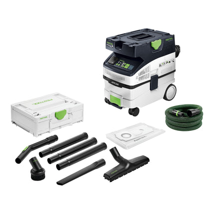 Festool CTH MIDI I AC CLEANTEC Absaugmobil 1200 W 15 l Staubklasse H Standard Reinigungsset 0 - toolbrothers