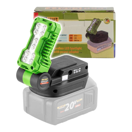 Procraft LL20bb Akku LED Strahler 20 V 500 lm Solo ohne Akku ohne Ladegeraet 1 - toolbrothers