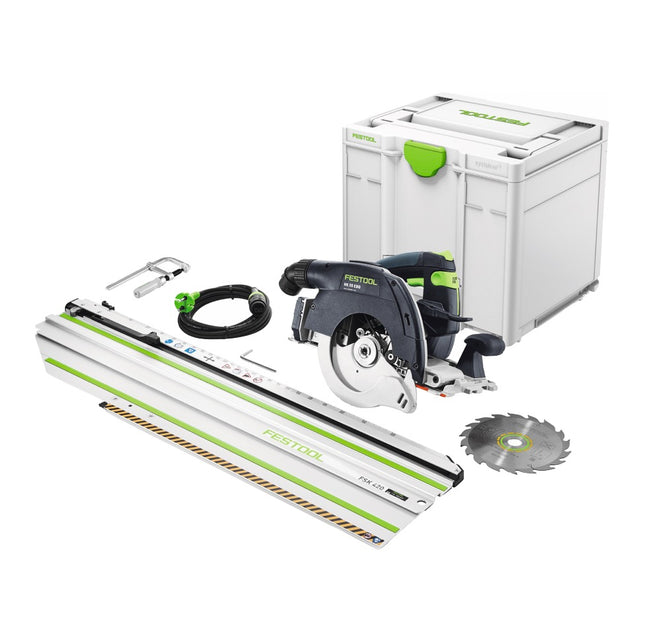 Festool HK 55 EBQ Plus FSK 420 Handkreissaege 1200 W 160 mm 574678 Kreissaegeblatt Kappschiene Systainer 0 - toolbrothers