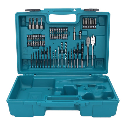 Makita DHP 490 RF1X3 Akku Schlagbohrschrauber 18 V 65 Nm Brushless 1x Akku 3 0 Ah Ladegeraet 74 tlg Zubehoer Set Koffer 2 - toolbrothers